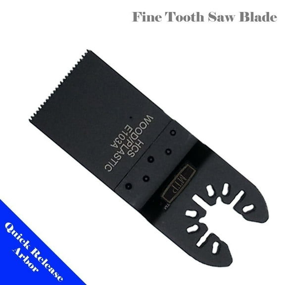 MTP ® Fine Tooth Standard Quick Release Arbor Universal Fit Multi Tool Oscillating Multitool Wood Saw Blade for Craftsman Rockwell Hyperlock Porter Cable Black & Decker Dewalt Ridgid Ryobi Bosch