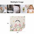 thumbnail image 5 of Easter Cloth Napkins, Country Spring Rabbit Feet Eggs Botanical Flowers Washable and Reusable Dinner Napkins Set of 8, Table Napkin for Kitchen Party Birthday Wedding Hotel Housewarming 20"x20", 5 of 9
