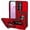 Red, variant on REQO for Samsung Galaxy S26 Plus Case, Rubber Bumper Hard Plastic Phone Case with [Sliding Camera Lens Cover] [360° Rotatable Kickstand Ring] [HD Screen Protector] for Samsung Galaxy S26+ Plus