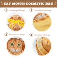 thumbnail image 2 of Bolsa de maquillaje Openhahaha Organizador de viaje con cordón para gatos, 2 of 9