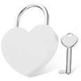 thumbnail image 1 of MasteelfCA Small Padlock with Key Romantic Couples Wishing Lock Jewelry Box Suitcase Lock, 1 of 7