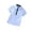 Dark Blue, variant on Gyujnb Short Sleeve Collared Shirt Casual Polka Dot Embroidered Top with Decorative Placket (Little Boys, Big Boys),7-8 Years
