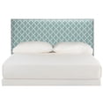 thumbnail image 2 of SAFAVIEH Sydney Classic Glam Upholstered Headboard, Full, Blue/White, 2 of 3