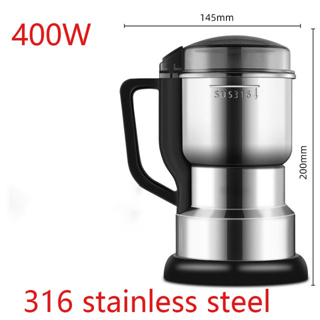 2024 NEW Electric Coffee Grinder Stainless Steel High-power Cereal Nuts Beans Spices Grains Grinding cafe Blenders for kitchen