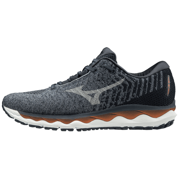 Mizuno Wave Sky Waveknit™ 3 Men's Running Shoe, Size 13, Flintstone-Vapor Bl (9Zvb)