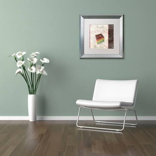Trademark Fine Art "Patisserie XIV" Canvas Art by Color Bakery White Matte, Silver Frame