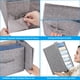 thumbnail image 3 of Organizador de ropa de armario Fixwal, 4 piezas con separador de 7 rejillas, 3 of 7