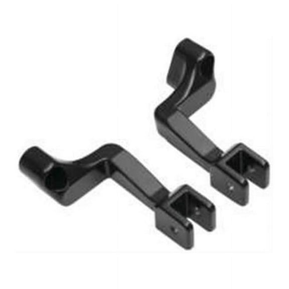 Kuryakyn 5830 Adjustable Passenger Pegs for Fixed Mounts - Gloss Black
