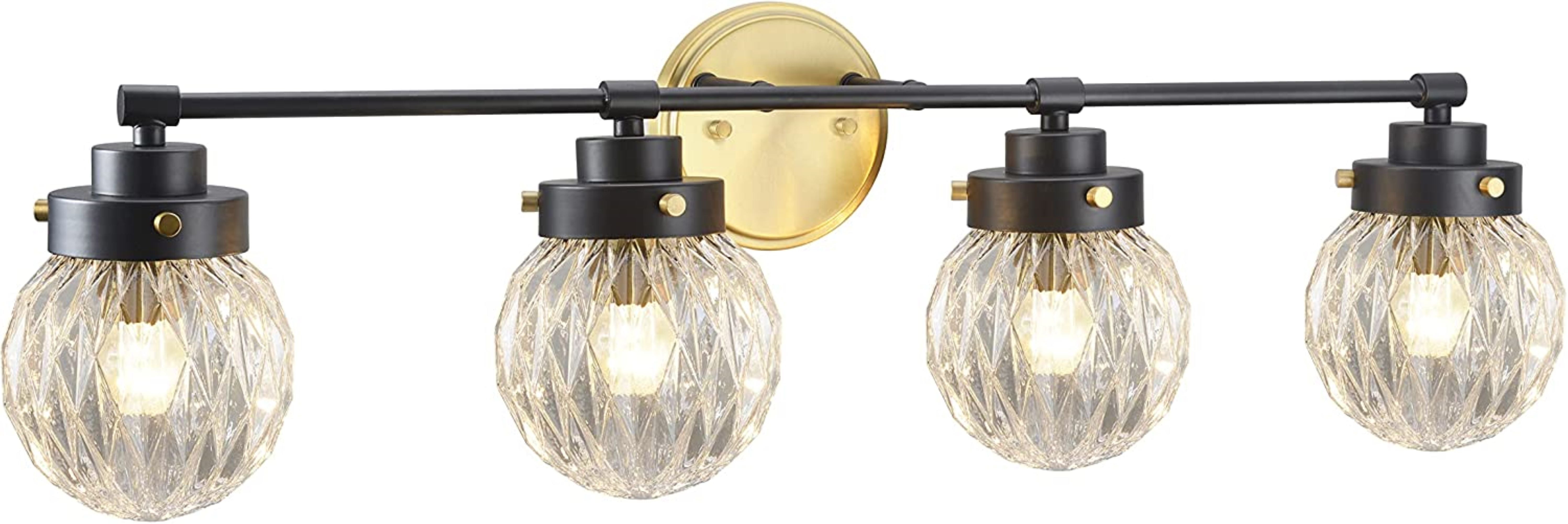 Aspen Creative 62278, Bathroom Vanity 4 Lights Fixture, 32" W x 91/4
