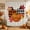 Terracotta, Oatmeal, variant on Orange Pumpkin Shower Curtain, Waterproof Shower Curtains for Bathroom, Fall Thanksgiving Maple Leaf Rustic Plaid Washable Fabric Bathtub Curtain Set Bath Decor with 12 Hooks Stall 36"x72"