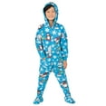 thumbnail image 3 of Footed Pajamas - Winter Wonderland Toddler Hoodie Fleece One Piece - Toddler - Large (Fits 3'4 - 3'6"), 3 of 5