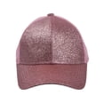 thumbnail image 2 of Gravity Threads Kids Ponytail Messy Bun Trucker Hat, Pink, 2 of 2