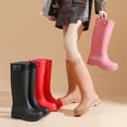thumbnail image 6 of YUEHUA Womens Rain Boots Stylish Mid Calf Boots for Women Rainy Days Casual Outfits Outdoor Activities Waterproof Lightweight Anti-Slip Garden Boots, 6 of 8