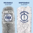 thumbnail image 5 of Bona High Performance 6ft Extendable Dusting Kit - Includes 1 Extendable Handle, 1 Reusable Duster, 3 Disposable Dusters, and 1 Storage Bag, 5 of 6