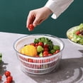 thumbnail image 3 of Sunjoy Tech Drain Basket Salad Spinner Quick Draining Larger Capacity Multi-use Vegetable Dryer Fruit Washer for Home, 3 of 7