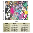 thumbnail image 3 of Splatoon Blanket Soft Cozy Flannel Warm Throw Blanket Unique Gifts Room Decor Blanket 50"x40", 3 of 9