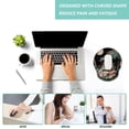 thumbnail image 5 of LQCrafK Mouse Pad with Wrist Support, Ergonomic Mouse Pad with Memory Foam Wrist Rest Cushion, Non-Slip Rubber Base Gaming Mice Pad for Home Office Computer Laptop, 5 of 14