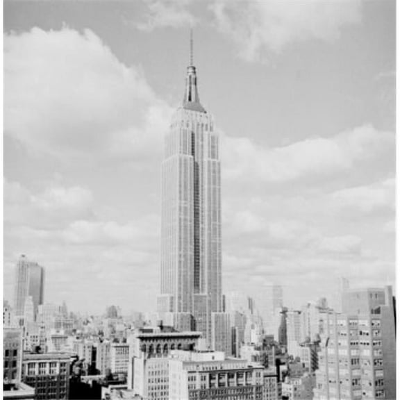 USA New York City Empire State Building Poster Print - 18 x 24 in.