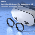 thumbnail image 2 of GAEKOL Glasses Spacer Protector for META/OCULUS QUEST 3S, Blue Light Blocking Glasses Compatible with QUEST 3S, Anti-Scratch Ring Adapter Prevent Eyeglass Glasses from Scratching for META/OCULUS QUEST, 2 of 11
