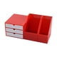 thumbnail image 2 of Soporte de almacenamiento de archivos perfke para casa de muñecas rojo, 2 of 9