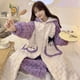 thumbnail image 1 of Pijama de felpa Kawaii Sanrio Kuromi Cinnamoroll My Melody para mujer, bata de dormir, pijama con capucha, forro polar de Coral engrosado, Invierno, 1 of 4