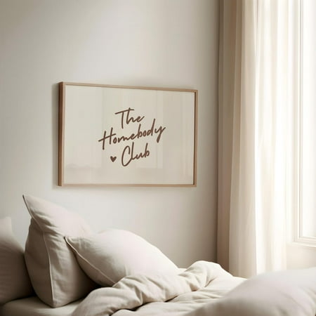 The Homebody Club Brown Landscape Print Trendy Wall Art Print Neutral Wall Decor Living Room Decor Bar Cart Art Home Decor #838, Unframed Poster Size 8x12