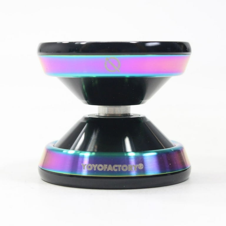 YoYoFactory IQ Yo-Yo - Wide Bi-Metal Performer YoYo (Black