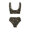 thumbnail image 6 of Rocae Bumblebee for Bikini Set for Women Two Piece Sexy High Swimsuits Split Crossover Bikini Small, 6 of 9