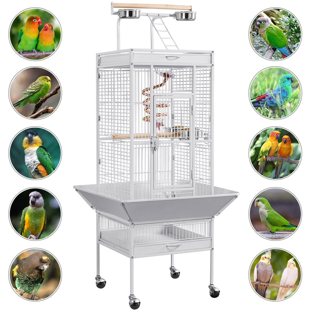 Yaheetech 61.5 Inch Rolling Play Top Parrot Cage photo 5