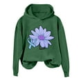 thumbnail image 3 of Women's And Winter Fashionable Cancer Purple Flower Print Hooded Sweatshirt Womens Zippe Hoodies Knitted Hoodie Sweater for Women Hoodies Women Plain Women Thin Sweatshirt Zip Sweatshirt Jackets Women, 3 of 3