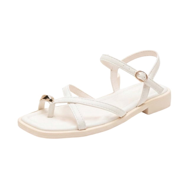 Fashion Flat Thong Sandals Breathable Polyester Material Arch Support Open Toe for Summer Casual Beach Daily Wear