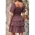 thumbnail image 3 of Vestido PRETTYGARDEN 2025 Floral Café Manga Corta M, 3 of 6