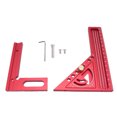 thumbnail image 2 of Imperial 3D Multi Angle Measuring Ruler,45 / 90 Degree Aluminum Alloy Woodworking Square Protractor, Miter Triangle Ruler High  Layout Measuring Tool for Engineer, 2 of 7