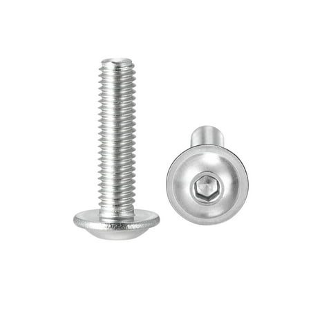 

Uxcell M3 x 12mm 304 Stainless Steel Flanged Button Head Socket Cap Screws 50 Pack