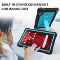 thumbnail image 5 of SOATUTO For Orbic Tab 8 inch Heavy Duty Case with Shoulder Strap Kickstand Soft Silicone Hard Back Hybrid Armor Protective Cover for 8" Orbic Tab 8 5G Verizon / Orbic Tab 8 5G UW 8 inch - Black+Blue, 5 of 6