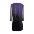 thumbnail image 5 of EQWLJWE Robe pour Femmes à Paillettes Décontractée Manches Longues en Maille Gaze Imprimée Col en V Ample Mi-Longue Mini Robe, 5 of 5