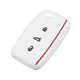 thumbnail image 1 of Blanco Silicona Coche Remoto Control Llavero Carcasa Protector 3 Botones, 1 of 1