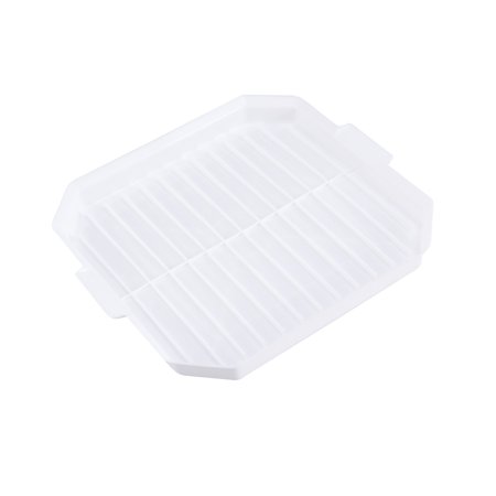 

BESTONZON 2 Pcs Microwave Bacon Baking Tray Useful Eggs Sausage Rack Kitchen Cooking Tools Accessories (White)