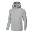 thumbnail image 4 of Men's Cargo Pants Non Stop Jacket Hooded Coats for Men Mens Work Jacket with Hood for Jackets Large Canvas Coat Wild Men Thick Winter Coats Tall Lightweight Pack Able Men's Lightweight Grey 3XL, 4 of 8