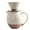 Beige., variant on 830ml Ceramic Dripping Coffee Brewer Maker Set Large Capacity Carafe Pots And Dripper For Family And Friend Gatherings