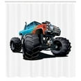 thumbnail image 3 of Ambesonne Monster Truck Shower Curtain, Offroad Sports, 69"Wx75"L, Multicolor, 3 of 3