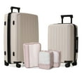 thumbnail image 1 of Ensemble de Bagages Rigides 5 Pièces : Valise Spinner 28", Bagage à main 20" et 3 Cubes de Rangement, 1 of 9