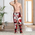 thumbnail image 2 of Rateoe Buffalo Plaid Love And Gnome Pattern Men’s Ultra-Soft Comfy Pajama Lounge Pants Sleepwear,Comfortable Lounge Wear,lightweight Pajamas, Casual Home Wear-Large, 2 of 6