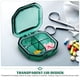 thumbnail image 5 of Caso de medicina 4 Píldoras para el hogar de la caja Píldoras compactas Organizador de medicina, 5 of 6
