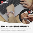 thumbnail image 3 of TOTWOO Long Distance Bracelets for Couples, Vibration & Light Up Bracelet, Montain & Sea Long Distance Relationship Gifts for Girlfriend Boyfriend, 3 of 7