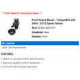thumbnail image 2 of Front Engine Mount - Compatible with 2004 - 2013 Toyota Sienna 2005 2006 2007 2008 2009 2010 2011 2012, 2 of 2