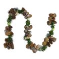 thumbnail image 2 of Northlight 5' Pine Needle, Bay Leaf, Apple and Wooden Star Artificial Pine Cone Christmas Garland -, 2 of 2