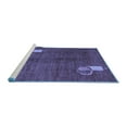 thumbnail image 2 of Ahgly Company Machine Washable Indoor Rectangle Abstract Blue Modern Area Rugs, 2' x 3', 2 of 4