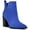 Dark Blue, variant on Nine West Womens Birds  Leather Casual Ankle Boots