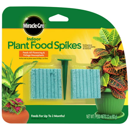 Miracle-Gro Indoor Plant Food Spikes - 48 spikes (Best Soil For Money Tree Plant)